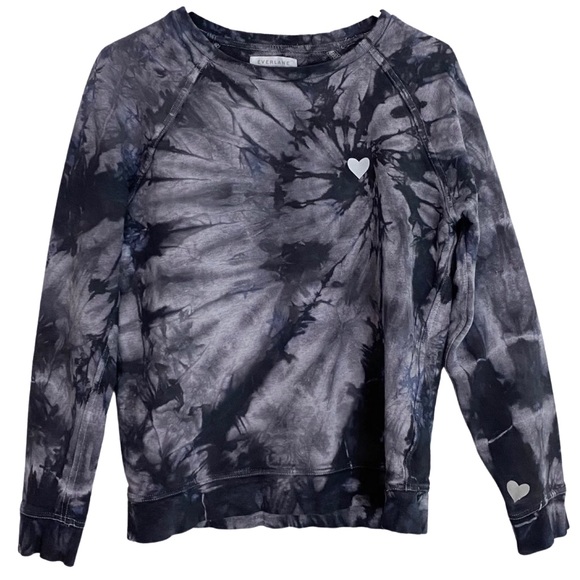 Everlane Tops - Everlane Tie Dye Raglan Long Sleeve Reflective Pullover Sweatshirt Womens Small